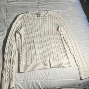 LL bean cream sweater